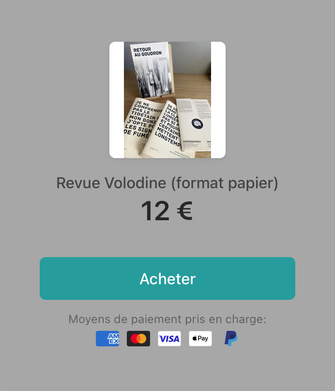 RevueVolodine lien papier Stripe